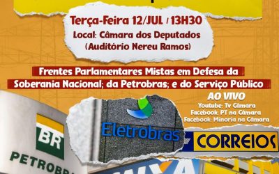 Ato reúne parlamentares e sociedade em defesa das empresas públicas