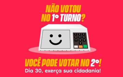 Não votei no 1º turno, posso votar no 2º? Pode e deve. Entenda o que diz a lei