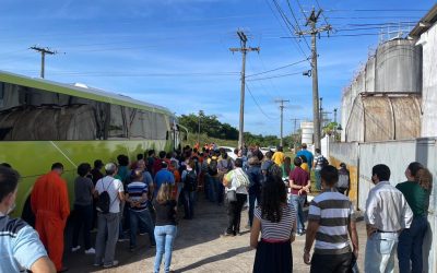 Sindipetro Bahia paralisa base de Taquipe para discutir sobre os rumos do Sistema Petrobrás