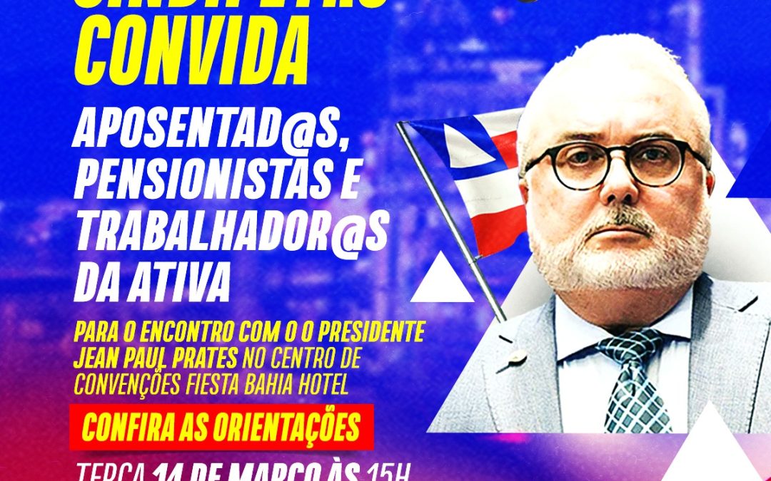 Sindipetro Bahia divulga orientações para encontro com o presidente da Petrobrás, Jean Paul Prates, nesta terça (14)