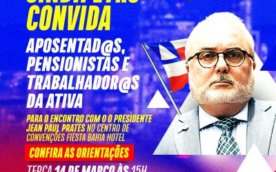 Sindipetro Bahia divulga orientações para encontro com o presidente da Petrobrás, Jean Paul Prates, nesta terça (14)
