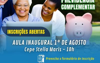 Abertas as inscrições para o curso sobre previdência complementar