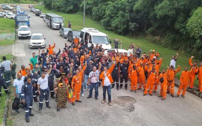 Para garantir o piso salarial nos editais de licitação, Sindipetro-BA realiza paralisação na 3R Petroleum