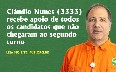 CA da Transpetro: Cláudio Nunes (3333) recebe apoio de todos os candidatos que não chegaram ao segundo turno