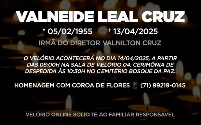 Nota de Falecimento Valneide Leal Cruz