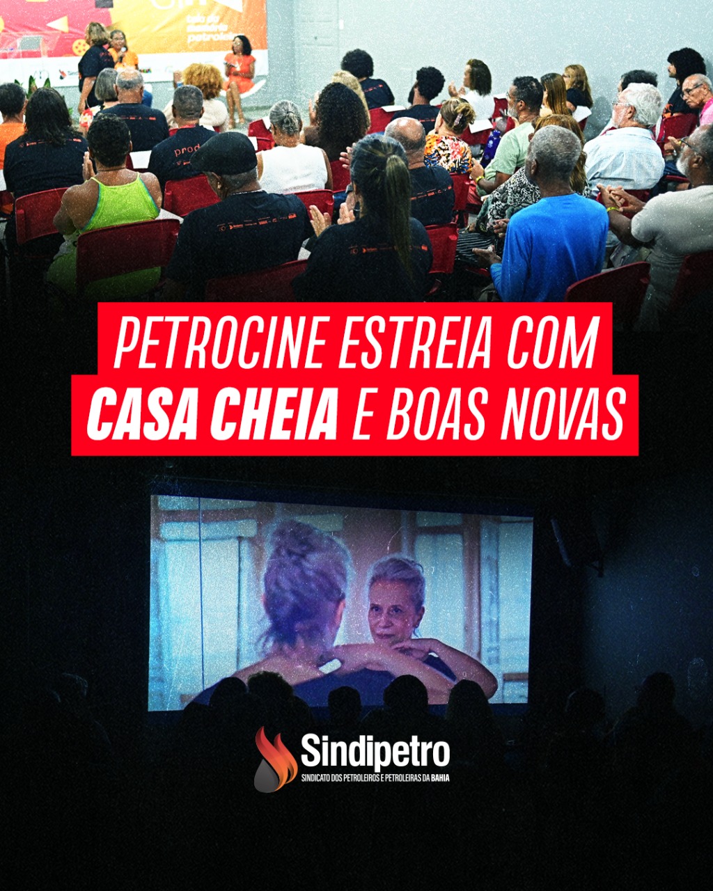 PetroCine estreia com casa cheia e boas novas
