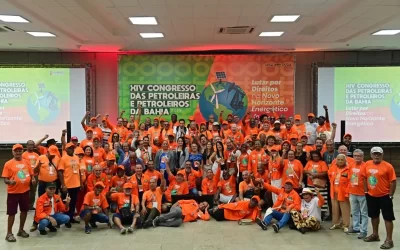 Petroleiras e petroleiros da Bahia encerram congresso reforçando a importância da categoria na luta por uma transição energética justa