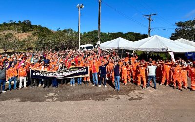 Novo ato contra a privatização do Polo Bahia Terra reúne centenas de trabalhadores e trabalhadoras