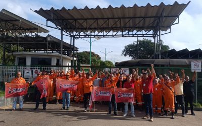 Trabalhadores(as) da Núcleo Engenharia protestam contra postura intransigente da empresa