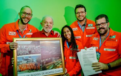FUP entrega carta à Lula por incorporação da PBio e seu protagonismo na transição energética