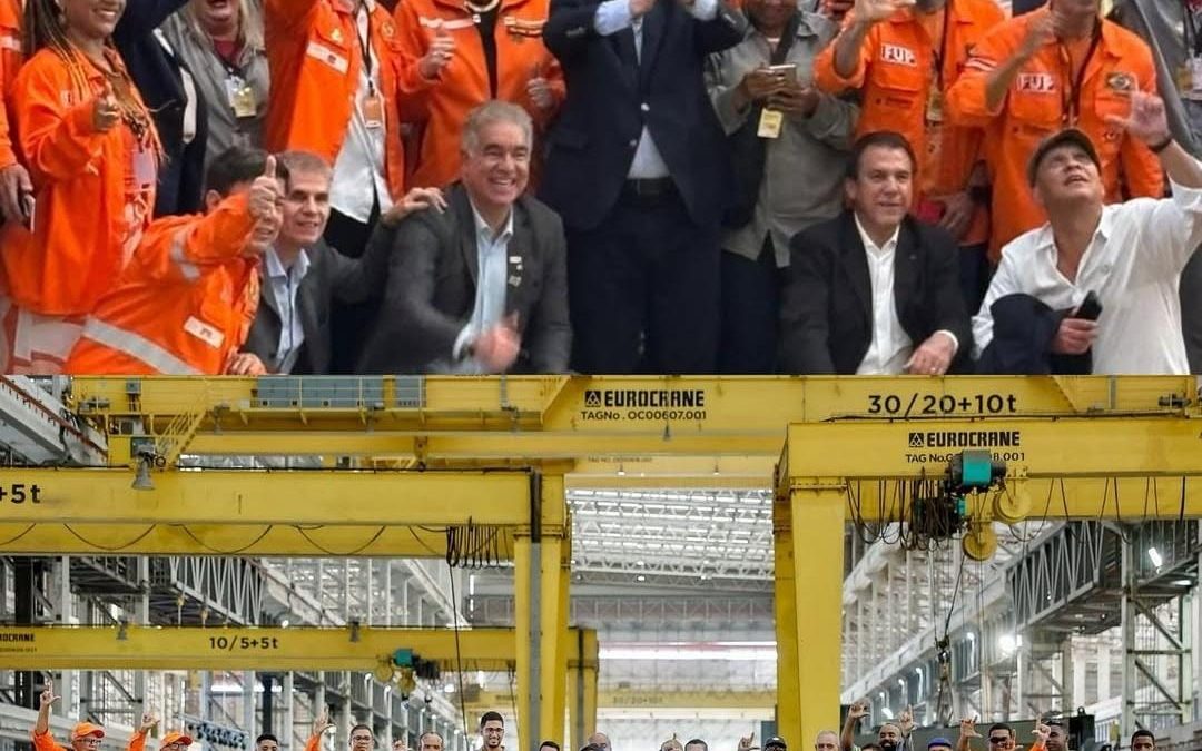 Sindipetro Bahia participa de ato que marca o renascimento da indústria naval na Bahia