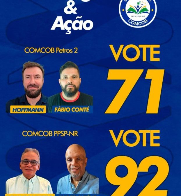 Últimos dias para eleger nossos representantes nos COMCOBs