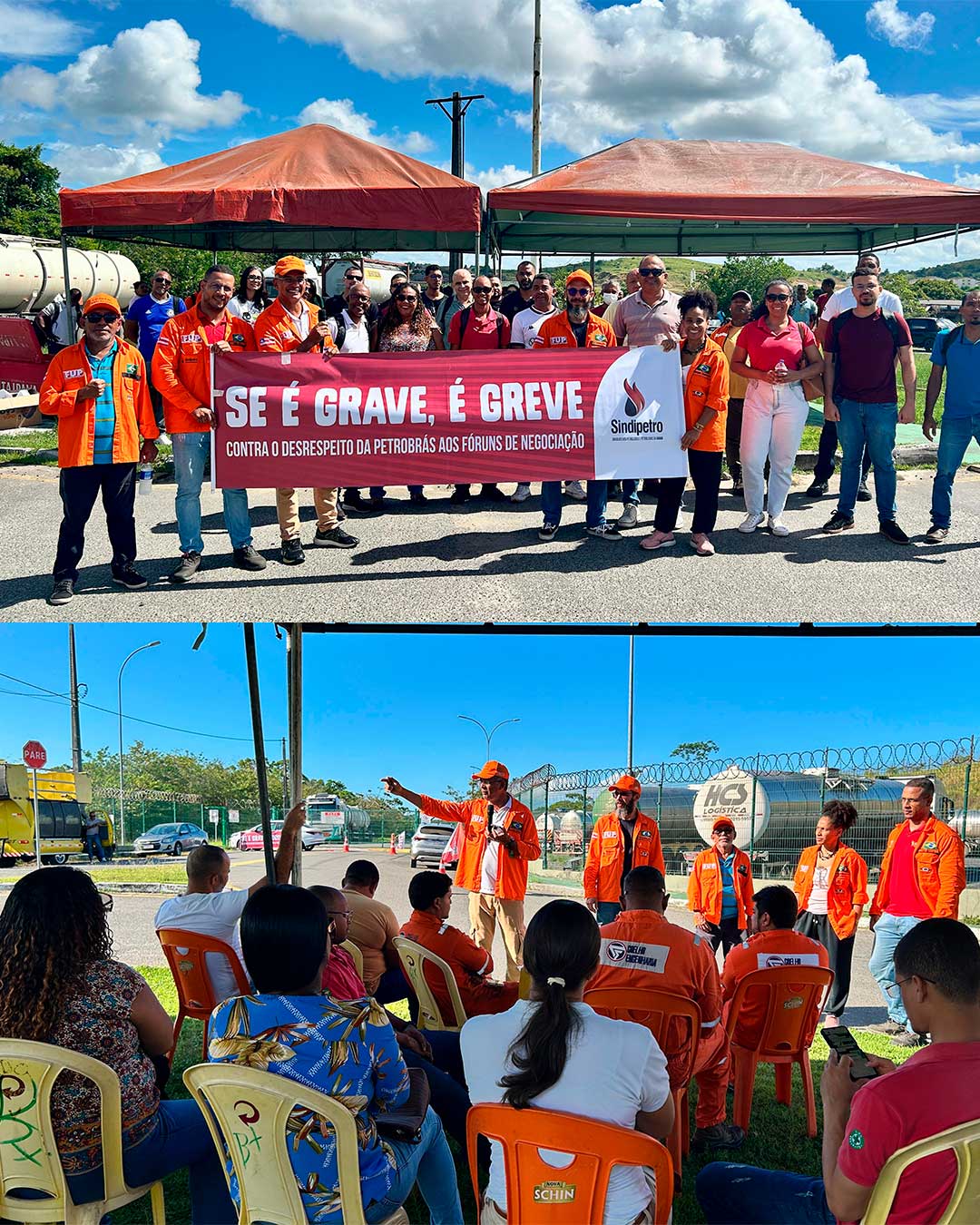 Greve petroleira segue forte na Bahia com atos nas unidades de produção