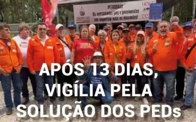 Vigília no Edisen é encerrada após indicativo do CD da FUP e avanço nos três eixos centrais da luta