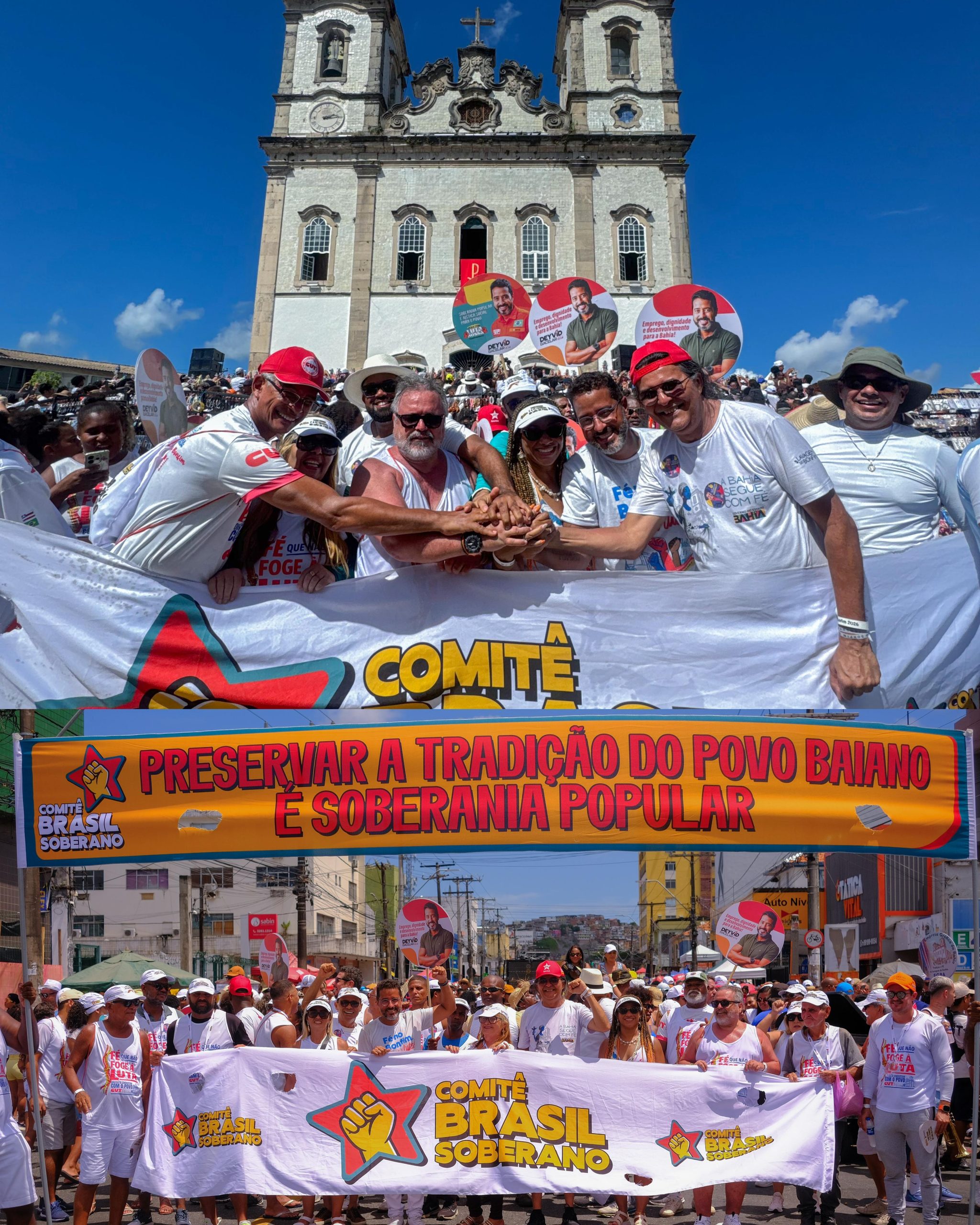 Na Lavagem do Bonfim, Sindipetro Bahia pauta a defesa da soberania nacional
