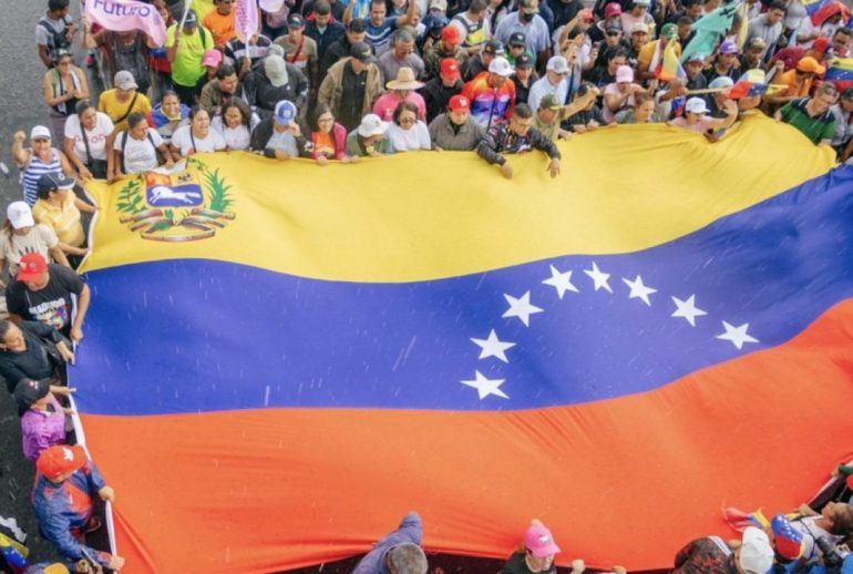 Petroleiros em defesa da soberania e da autodeterminação da nação venezuelana