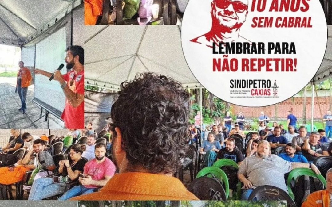 Ato homenageia petroleiro morto há 10 anos por negligências da Petrobrás e lança campanha por segurança