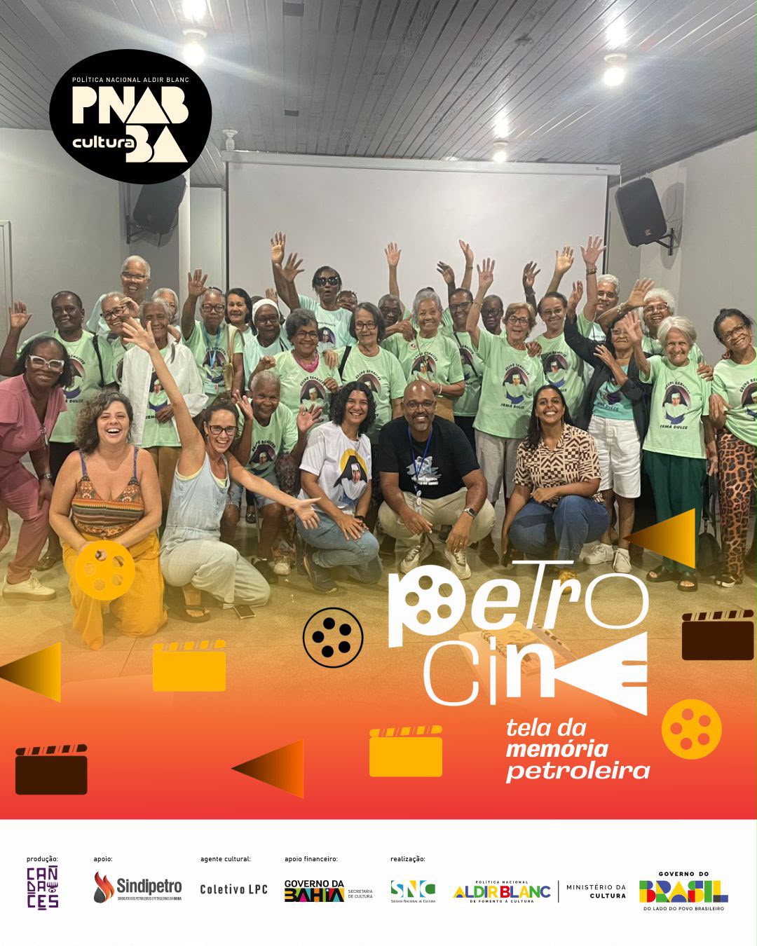 Cinema, memória e acolhimento marcam sessões do PetroCine com participantes das Obras Sociais Irmã Dulce