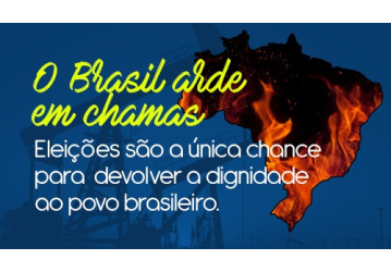 Eleições são a única chance para  devolver a dignidade ao povo brasileiro