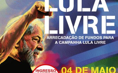 Militantes realizam churrasco para arrecadar fundos para a Campanha Lula Livre