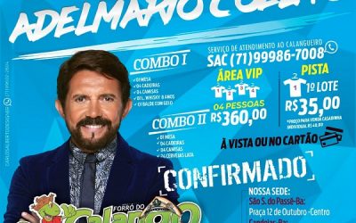 Já estão à venda as camisas do Forró do Calango