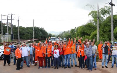 Petroleiros mostram que estão prontos para a greve