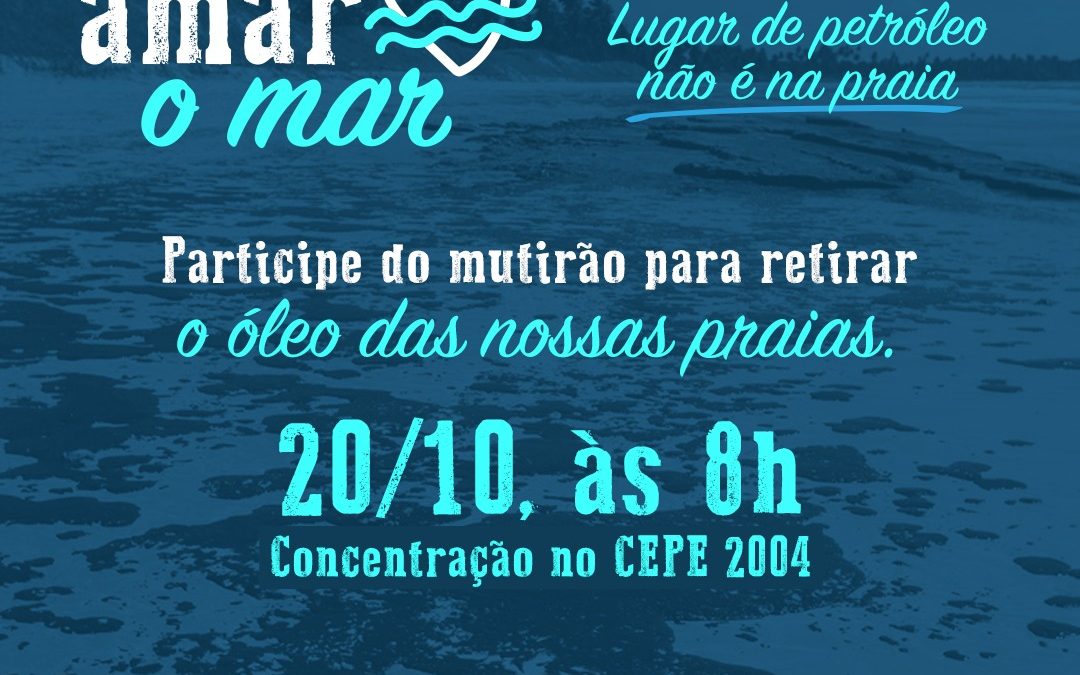 Mutirão para limpeza de praias terá concentração no CEPE 2004, no domingo (20), às 8h