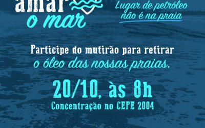 Mutirão para limpeza de praias terá concentração no CEPE 2004, no domingo (20), às 8h