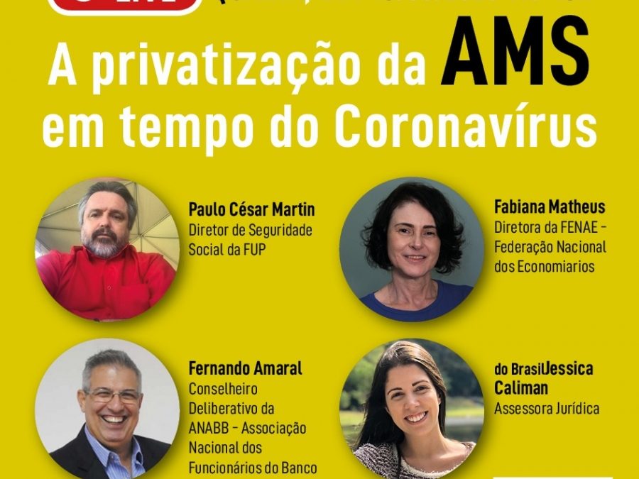 Live da FUP discutirá os impactos dos ataques da Petrobras à AMS