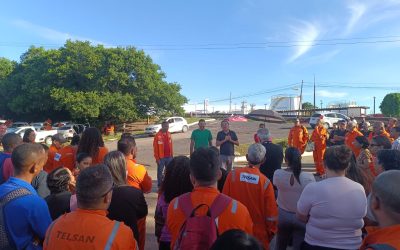 Sindipetro Bahia realiza assembleia com trabalhadores da Telsan em Taquipe