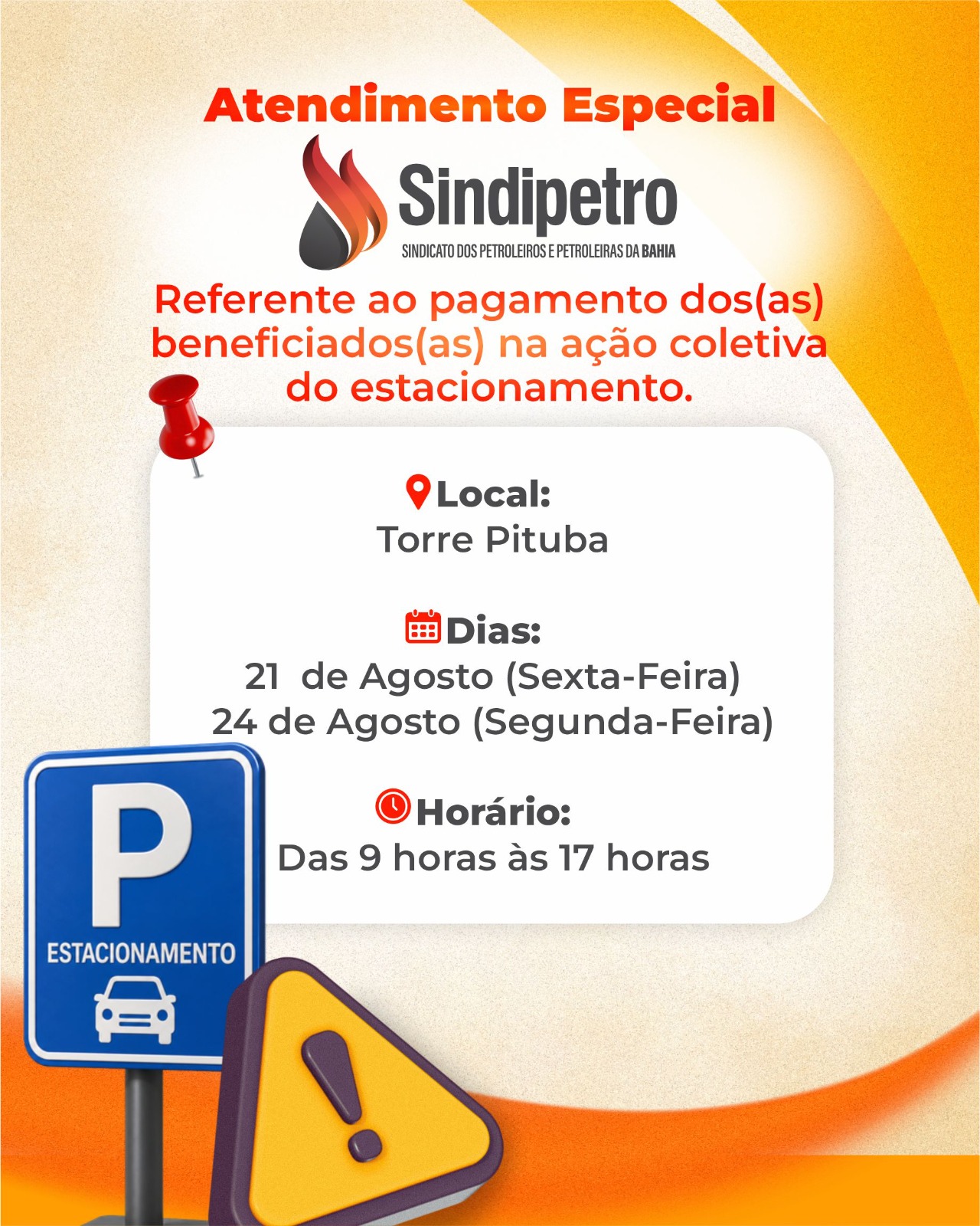 Sindipetro-BA organiza agendamento para restituição de valores cobrados indevidamente de trabalhadores da Torre Pituba